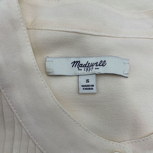 Cream Madewell button down shirt - Picture 4 of 8